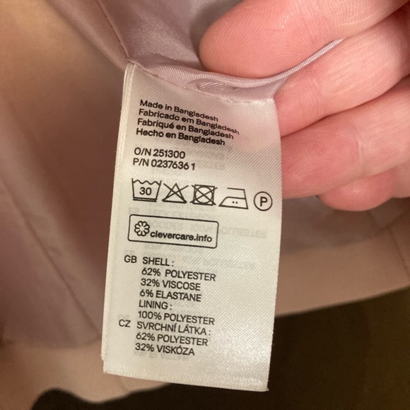 Blush Pink H&M Blazer Suit Jacket - Picture 3 of 4